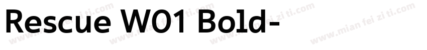Rescue W01 Bold字体转换